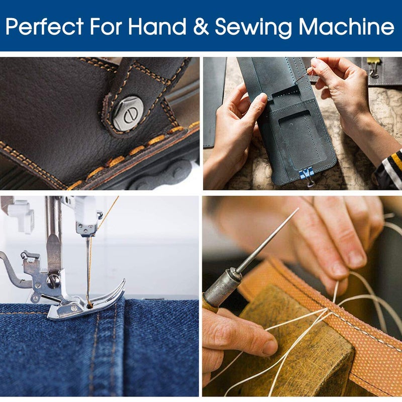 Desirable Life Bonded Nylon N66 Sewing Thread 1100 Yards Size #92 T90 280D/3 for Leather Denim Hand Machine Craft Shoe Bag Repairing Extra Strong Heavy Duty High Temperature Resistant Waterproof - Image 5